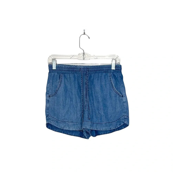Universal Thread Chambray Medium Wash High Rise Fabric Shorts Xsmall Women’s - Picture 1 of 11